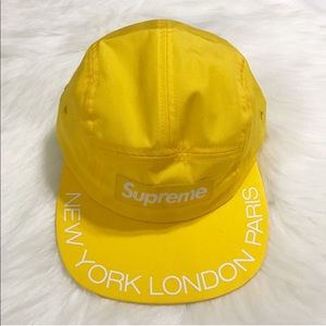 supreme visor print camp cap